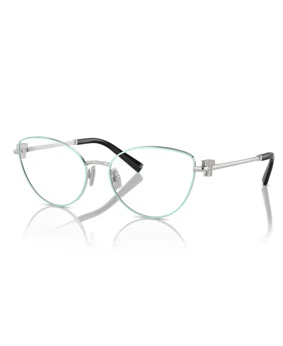 Tiffany & Co Women's Eyeglasses, F1159b In Tiffany Blue On Silver