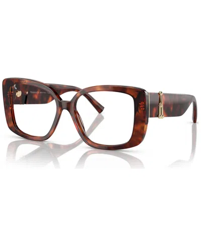 Tiffany & Co Women's Eyeglasses, Tf2235 53 In Havana