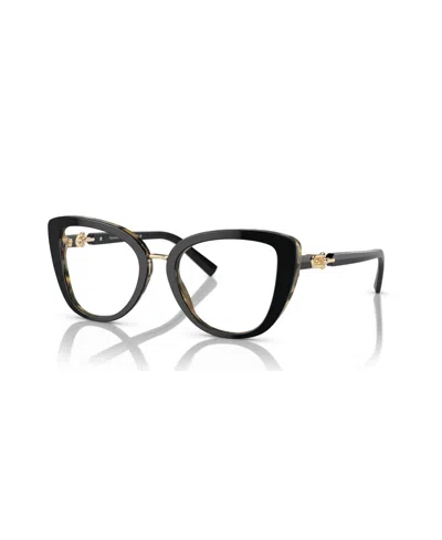 Tiffany & Co Women's Eyeglasses, Tf2242 In Black On Yellow Havana