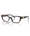 Tiffany & Co . 54mm Rectangle Optical Glasses In Havana