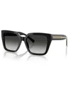 Tiffany & Co . 55mm Gradient Square Sunglasses In Black