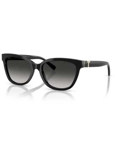 Tiffany & Co Women's Large Sunglasses, Tf4237b In Dark Black