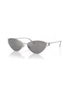 Tiffany & Co Womens Silver Tf3095 Cat-eye Metal Sunglasses In Silver,multi