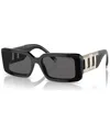 Tiffany & Co Tf4197 Rectangle-frame Acetate Sunglasses In Black 2