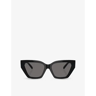 Tiffany & Co Womens Tf4218 Irregular-frame Acetate Sunglasses Black