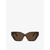 Tiffany & Co Womens Brown Tf4218 Cat-eye Acetate Sunglasses In Brown