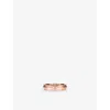 Tiffany & Co Womens Rose Gold Tiffany T Narrow 18ct Rose-gold Ring In Rose Gold