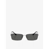Tiffany & Co Womens Silver Tf3108b Rectangle-frame Metal Sunglasses In Silver