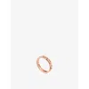 Tiffany & Co Womens Tiffany T True Narrow Ring 18ct Rose-gold Ring Rose Gold In Rose Gold