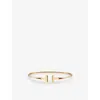 Tiffany & Co Womens Yellow Gold Tiffany T Wire 18ct Yellow-gold Bracelet In Yellow Gold