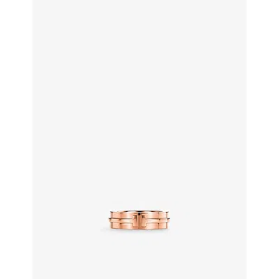 Tiffany & Co Womens Tiffany T Wide 18ct-rose Gold Ring