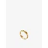 Tiffany & Co Womens Tiffany T Narrow 18ct Yellow-gold Ring Yellow Gold In Yellow Gold