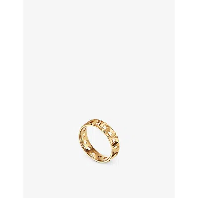Tiffany & Co Womens Yellow Gold Tiffany T True Wide 18ct Yellow-gold Ring