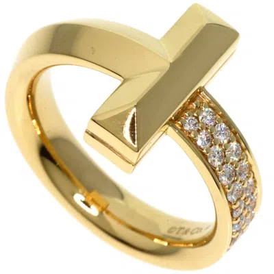Pre-owned Tiffany & Co Yellow Gold (18k) Band Ring () In Multi