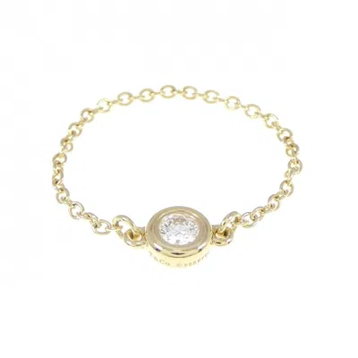 Pre-owned Tiffany & Co Yellow Gold (18k) Band Ring () In Multi