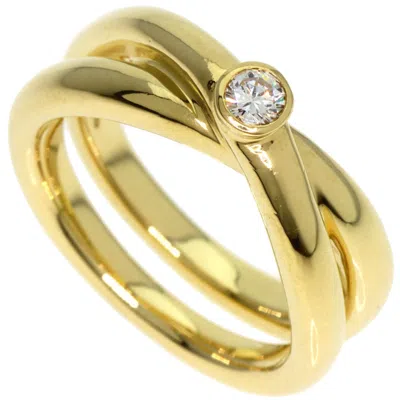 Pre-owned Tiffany & Co Yellow Gold (18k) Band Ring () In Multi