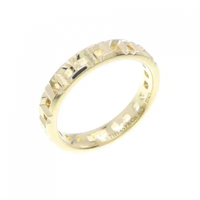 Pre-owned Tiffany & Co Yellow Gold (18k) Band Ring () In Multi