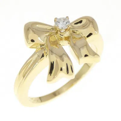 Pre-owned Tiffany & Co Yellow Gold (18k) Band Ring () In Multi