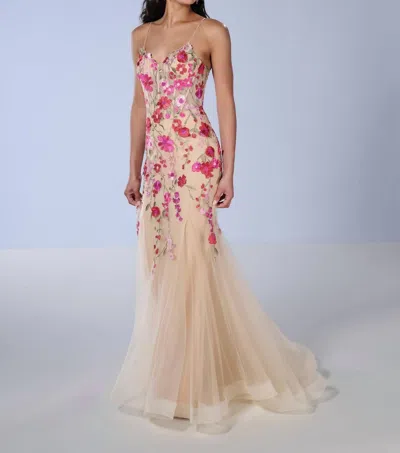 Tiffany Designs Women's Prom Dress In Banana Cream In Multi