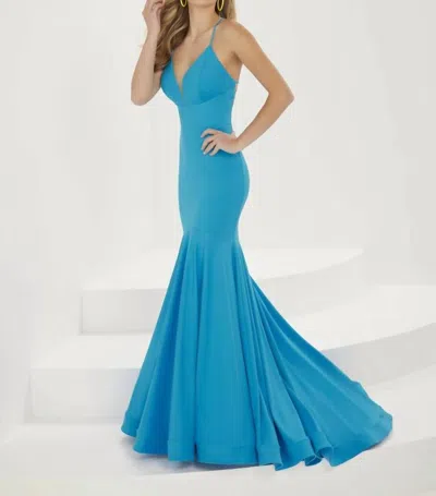 Tiffany Designs Women's Prom Dress In Blue