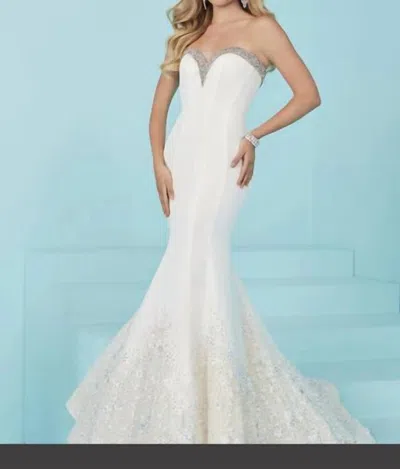 Tiffany Designs Women's Prom Dress In Ivory In White
