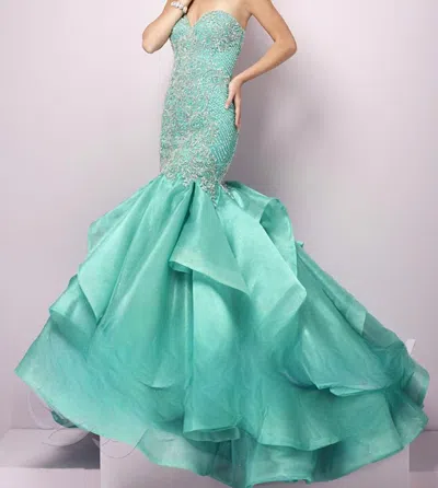 Tiffany Designs Women's Prom Dress In Mermaid In Blue