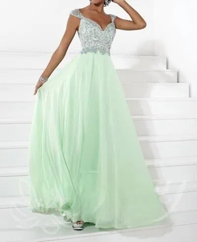 Tiffany Designs Women's Prom Dress In Mint In Green