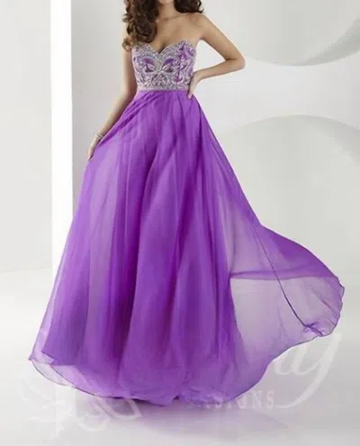 Tiffany Designs Women's Prom Dress In Purple In Multi