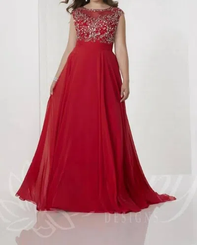 Tiffany Designs Women's Prom Dress In Red