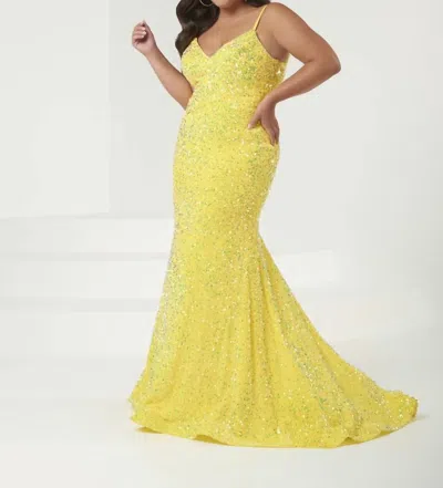 Tiffany Designs Women's Prom Dress In Yellow