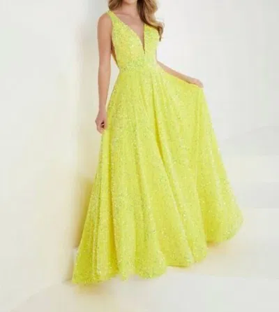 Tiffany Designs Women's Prom Dress In Yellow