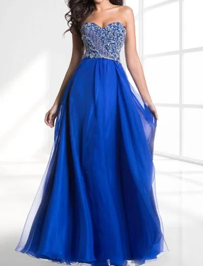Tiffany Designs Women's Prom Dresss In Electric Blue