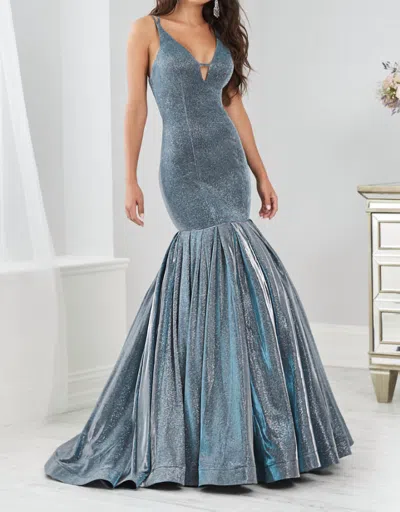Tiffany Exclusives Women's Classic Mermaid Dress In Steel Blue