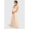 Tiffany Rose Maternity Francesca Maternity Maxi Dress In Neutral