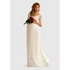 Tiffany Rose Maternity Verona Gown Long In Neutral
