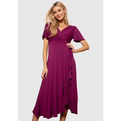 Tiffany Rose Maternity Waterfall Midi Maternity Dress