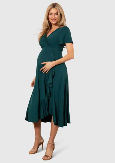 TIFFANY ROSE MATERNITY TIFFANY ROSE MATERNITY WATERFALL MIDI MATERNITY DRESS
