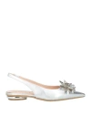 Tiffi Woman Ballet Flats Silver Size 8 Leather