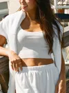 Tiger & Eloise Raw Hem Tank