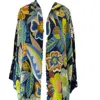 Tiger And The Monkey Women's Blue / Yellow / Orange The Emma Ecovero Viscose And Silk Coverup Duster Bambula In Blue/yellow/orange
