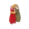 Tiger And The Monkey Women's Green / Pink / Purple Ombre Salmon Sage Silk Cotton Pareo Wrap Scarf