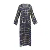 Tiger And The Monkey Women's Neutrals / Black The Regina Silk Kaftan Dress In Black