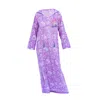 Tiger And The Monkey Women's Pink / Purple The Diane Embroidered Kaftan Dress In Pink/purple