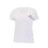 Tiger And The Monkey Women's Pink / Purple / White  Signature Purple Logo Cotton Slub V Neck Tee Shir