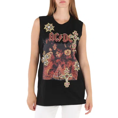 Tiger In The Rain Ladies Acdc Sleeveless Print T-shirt