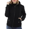Tiger In The Rain Ladies Hoodie Zip Back Print
