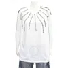 Tiger In The Rain Ladies Tee Sleeveless Jewelled In White