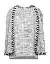 Tiger In The Rain Woman Cape White Size 8 Polyester In White
