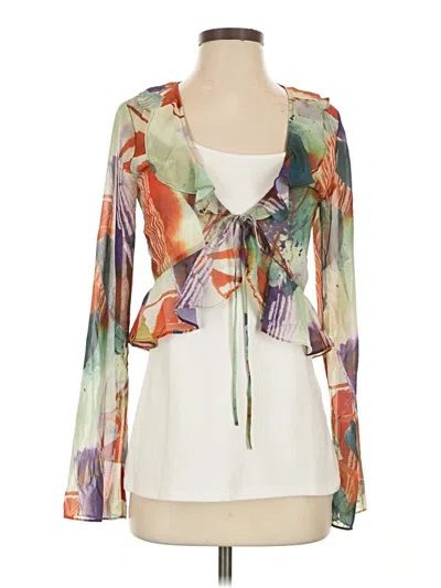 Pre-owned Tiger Mist 3/4 Sleeve Blouse In Ivory