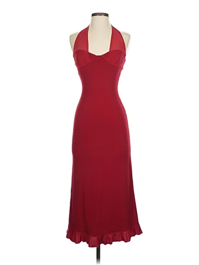 Pre-owned Tiger Mist Cocktail Dress In Burgundy